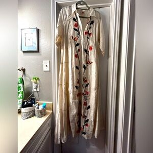 Anthropologie (Samant Chauhan) tiered embroidered dress